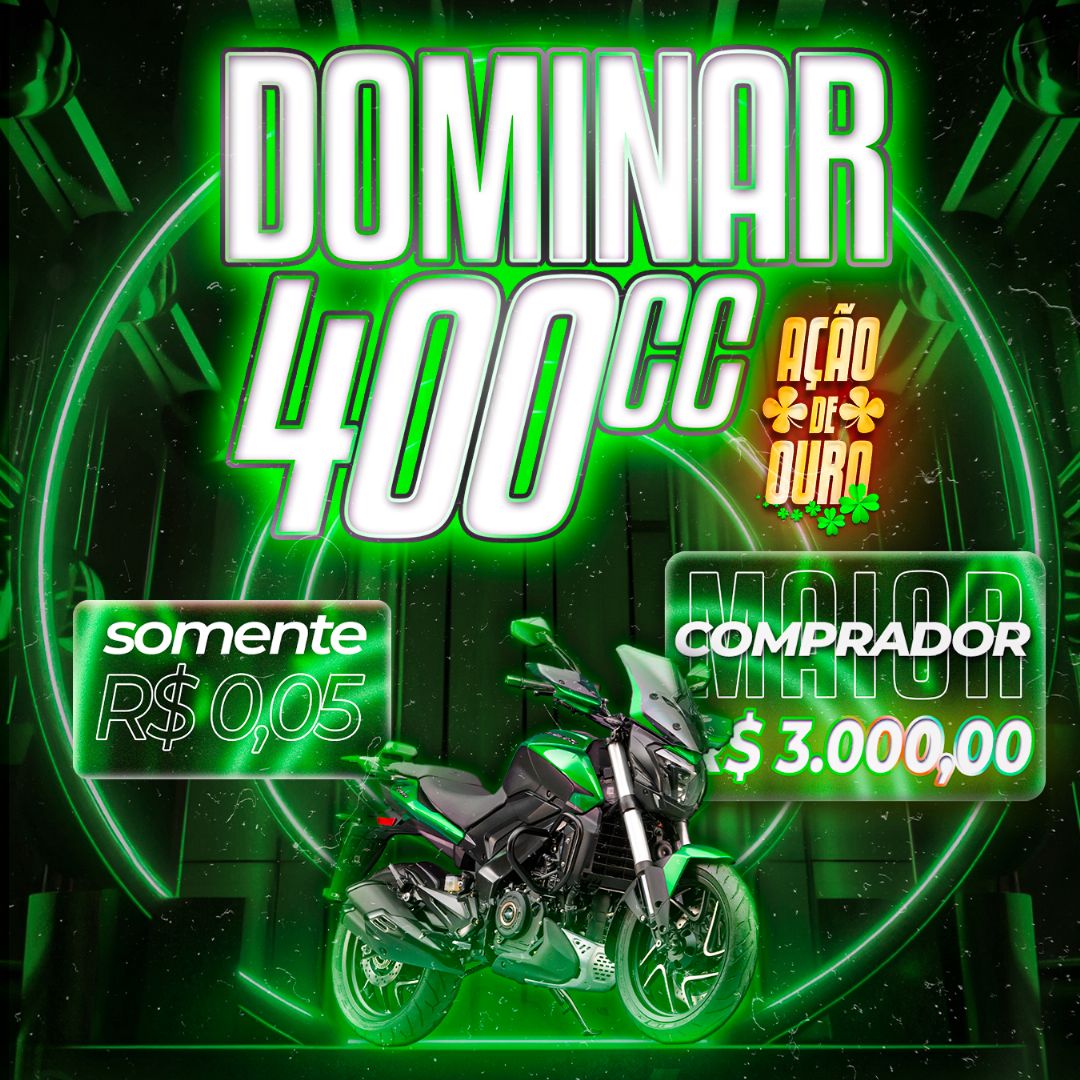 0,05 centavos pra uma Bajaj Dominar 400cc