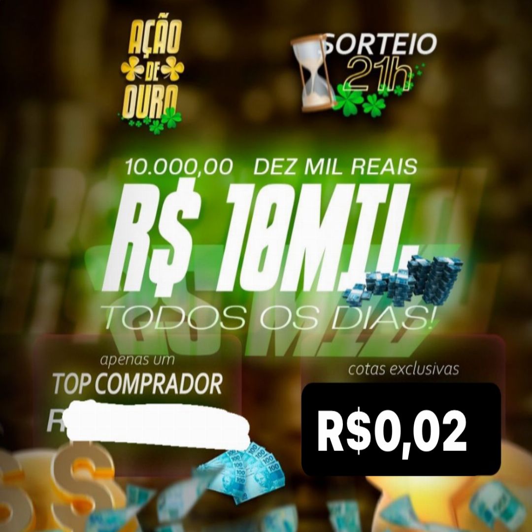 0,02 centavos para 10mil no pix 29/05 quarta feira